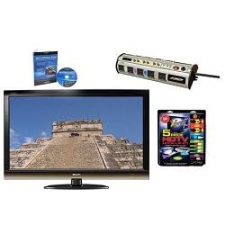 Sharp LC40E77U - AQUOS 40 + High-performance Hook-up Kit + Power Protection + Calibr
