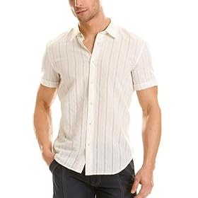 Shortsleeve Lattice Weave Shirt
