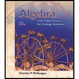 Algebra with Trigonometry for College Students - Textbook Only by  Charles P. McKeague