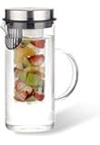 Littlesomethingtm Fruit Infusion Pitcher 1000ml Best Quality Stainless Steel Glass 34oz