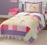 Classic Ballet Twin Quilt with Pillow Sham