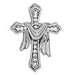 Platinum Diamond Cross Pendant