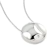 Ferroni Round Necklace With Round CZ 16"+1" Ferroni Round Necklace With Round CZ 16"+1"