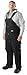 Bib Overalls, Black, Size 46x31-1/2 In.