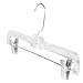 14" Crystal Skirt & Pant Hangers - Set of 12 by Merrick