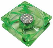 Axio 80mm 4 Red &amp; Blue Flash LED Green Case computer Cooling Fan