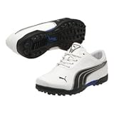 Puma Super Cell Fusion Ice Golf Shoes - Junior White/Black/Silver