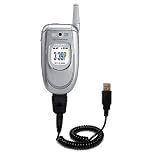 Coiled Power Hot Sync and Charge USB Data Cable w/ Tip Exchange for the Samsung SPH-A680 - Gomadic Brand