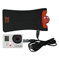 Xsories TOSOL Caricabatterie Solare con Lamp, Nero / Arancione