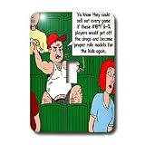 Londons Times Funny Society Cartoons - Obnoxious Fan Berating Baseball Players - Light Switch Covers - single toggle switch