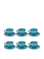 SCANDI CHIC Set Taza de Té con Plato 6 Uds.