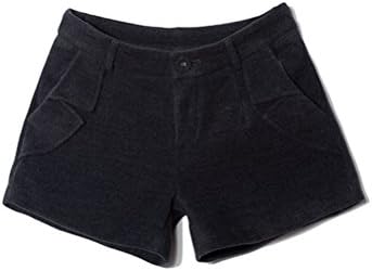 Beautiful Day Women's Winter Wool Fleece Solid Mini Shorts Short Pants Trousers