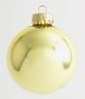 Pack of 20 Shiny Yellow Glass Ball Christmas Ornaments 1.25"