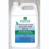 Renewable Lubricants Bio-Food Grade ISO 46 Hydraulic Fluid, 1 Gallon Jug