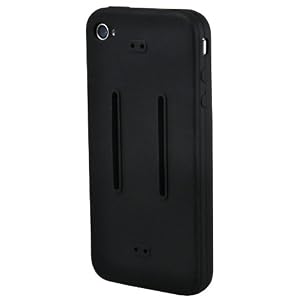 CrazyOnDigital Accessories Silicon Skin Case Protector with Armband for New Apple iPhone 4 4G HD 16GB 32GB Wireless Cell Phone