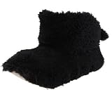 31UiSMIk9yL. SL160  Isotoner Womens Comfort Soft Slouch Bootie Slipper, Black, Medium