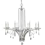 Quoizel RAK5008IS Annika 38-1/2-Inch Chandelier with 8-Lights, Imperial Silver