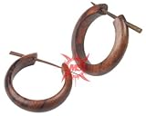 PAIR Organic Sono Wood Open Hoop Earrings New Ear two PAIR Organic Sono Wood Open Hoop Earrings New Ear two