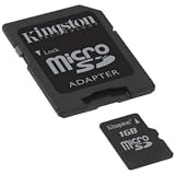 Kingston 1GB MicroSD Memory Card (SDC/1GBKR, Retail Package)