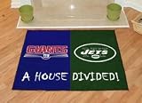 New York Jets & Giants House Divided Mat