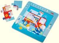 Childrens Toyshop  Toys : Haba Magnetic Fire Brigade Puzzle