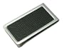 CHROME PLATED PVC BLACK SNAKE SKIN MONEY CLIP MC-236