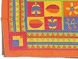 Home Interior Decorating Double Layered Embroidered Cotton Bedspread India Block Printing (bscov301)