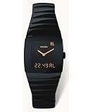 RADO Watch:Rado Watches Rado Sintra Super Jubile Black Tone Ceramic Digital and Analogue Multi-Function Men's Watch