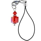 Light Siam SQUARE SWAROVSKI Cell Phone Charm