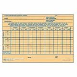 Weekly Hand Written Time Cards, Space for Overtime, 4-1/2x6-3/4, 100/Pack TOP3017
