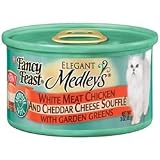 Fancy Feast Elegant Medleys Chicken and Cheddar Cheese Souffle with Garden Greens
