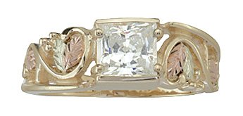 Black Hills Gold Ladies' 10K Cubic Zirconia Ring