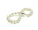 HinsonGayle AAA Handpicked 7.5-8mm White Round Freshwater Cultured Pearl Bracelet Silver 7.5