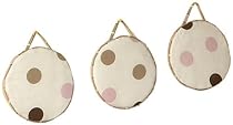 JoJo Designs Wall Hanging - Pink and Brown Modern Polka Dots