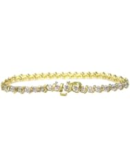 1 CT Diamond Bracelet In 10K Yellow Gold