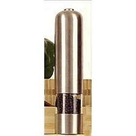 Click here to buy Fernanda Atlas Stainless Steel Battery Operated Pepper Mill by Fernanda.