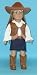 Cowgirl Outfit with Denim Skirt, COMPLETE Outfit, Fits 18