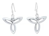 Sterling silver dangle earrings, 'Always and Forever'