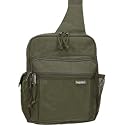 baggallini Crinkle Messenger Sling Bag: Olive Sling Bag