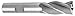 Drill America 1-1/4" X 1" High Speed Steel 6 Flute Single End End Mill, BRC Series