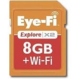 Eye-Fi Explore X2 8 GB Class 6 SDHC Wireless Photo & Memory Uploads EYE-FI-8EX
