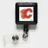 Calgary Flames Retractable Badge Holder Keychain