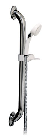 Alsons 62003 DS   ADA Wall Grab Bar Kit and Hand Shower System  Stainless Steel