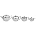 Kitchen & Housewares : Kitchen Craft Le'Xpress Teapot, 18/8 Stainless Steel, 6 Cup, 1 Litre