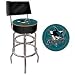 NHL San Jose Sharks Padded Bar Stool with Back