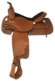 Tex Tan Albany Western Pleasure Saddle 17in Pecan