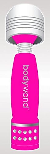 New Splashproof Bodywand Mini Neon Pink Magic Wand Massager + 4 oz Anti-Bacterial Spray Cleaner