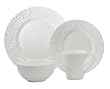 222 Fifth Laurette 16-Piece Dinnerware Set, White