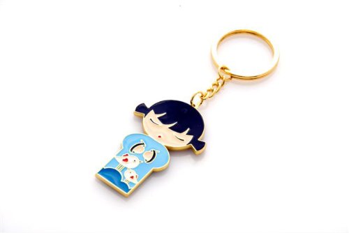 Momiji Zakka Enamel Key Ring, Best Friends
