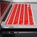 TopCase RED Keyboard Silicone Cover Skin for Macbook AIR 11
